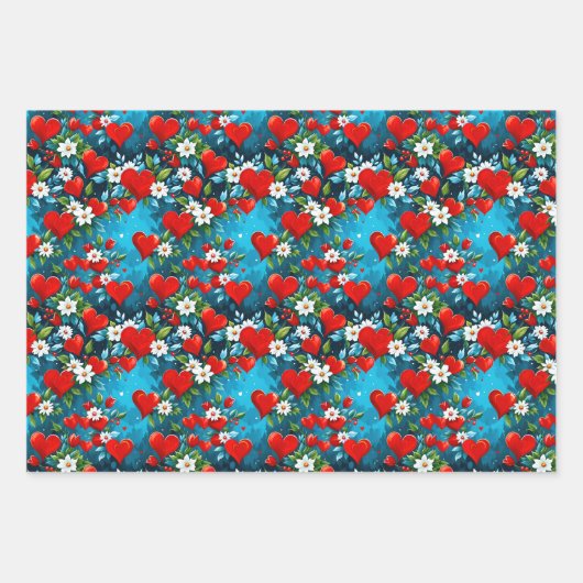 Kersthart Inpakpapier Vel (Voorkant)