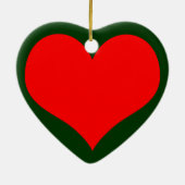 kersthart keramisch ornament (Achterkant)