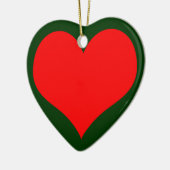 kersthart keramisch ornament (Links)