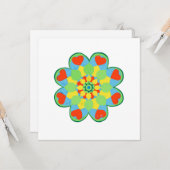 Kersthart Mandala Kaart (Voorkant / Achterkant in situ)