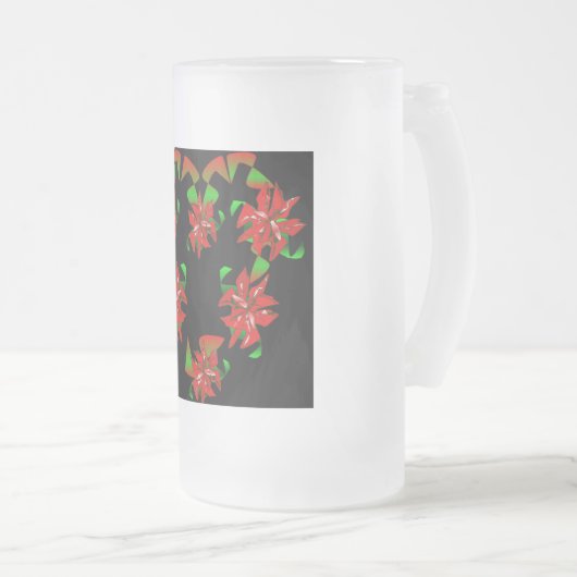 Kersthart Matglas Bierpul (Voorkant rechts)