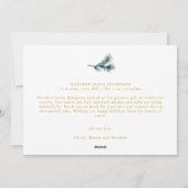 Kersthart Minimaal Dennengezin Baby 2 Foto's Feestdagenkaart (Achterkant)