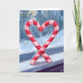 Kersthart van Suikerstokjes Kerstmis Feestdagen Kaart