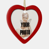 Kersthartfoto Lijst 2 Keramisch Ornament (Rechts)