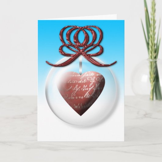 Kerstharthart Feestdagen Kerstmis is leeg binnenin (Voorkant)