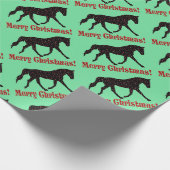 kersthartpaard cadeaupapier (Hoek)