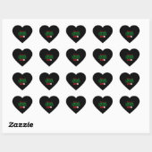 Kersthartsonograaf Hart Sticker (Vel)