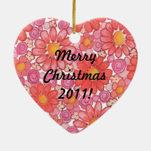 Kersthartversiering Keramisch Ornament (Achterkant)