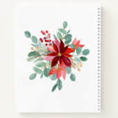 kerstHeer Bless You Bible Verse Poinsettia Notitieboek (Achterkant)