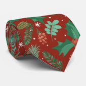 Kerstheilig en knelpunten naadloos patroon stropdas (Opgerold)