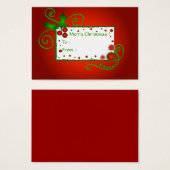 kerstheilig - kaartje met cadeau label (Voorkant /achterkant)