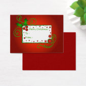kerstheilig - kaartje met cadeau label (Bureau)