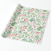 kerstheilig patroon cadeaupapier (Uitgerold)