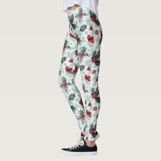 kerstheilig patroon leggings (Links)
