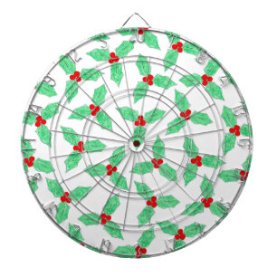 Kerstheilige bessen dartbord