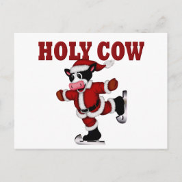 kerstheilige Koe Feestdagenkaart