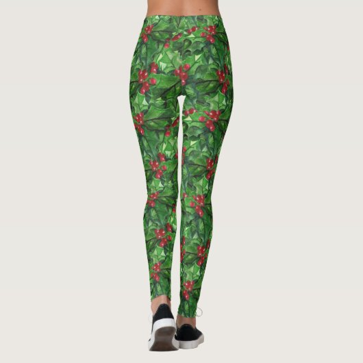 Kerstheilige leggings voor feestdagen (Achterkant)