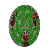 kerstheks Befana Dartbord (Voorkant Links)