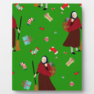 kerstheks Befana Fotoplaat