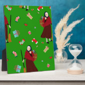 kerstheks Befana Fotoplaat (Zijkant)