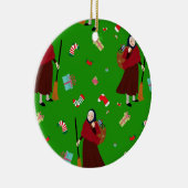 kerstheks Befana Keramisch Ornament (Rechts)