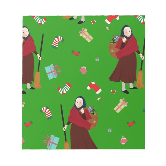 kerstheks Befana Notitieblok (Voorkant)