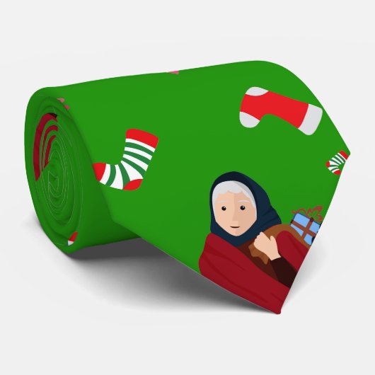 kerstheks Befana Stropdas (Opgerold)