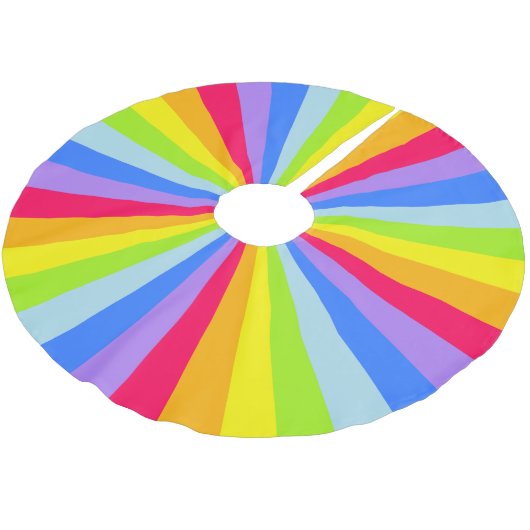 Kerstheldere regenboogboomrok kerstboom rok (Gekanteld)