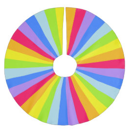 Kerstheldere regenboogboomrok kerstboom rok