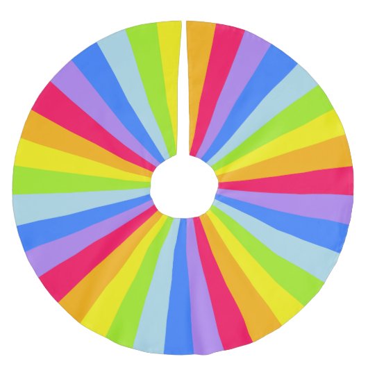Kerstheldere regenboogboomrok kerstboom rok (Voorkant)