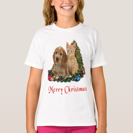 Kersthemden voor dieren t-shirt (Voorkant)