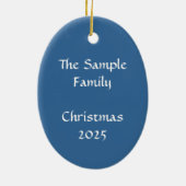 Kersthemelse Angels die Violin spelen Keramisch Ornament (Achterkant)