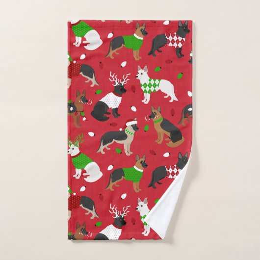 Kerstherder Bad Handdoek (Handdoek)