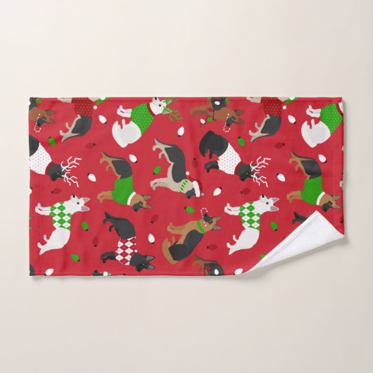 Kerstherder Bad Handdoek (Handdoek)