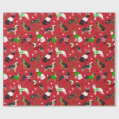 Kerstherder Cadeaupapier (Vlak)