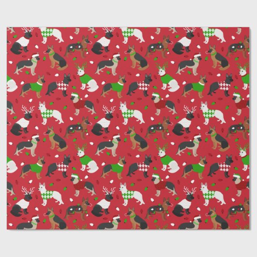 Kerstherder Cadeaupapier (Vlak)