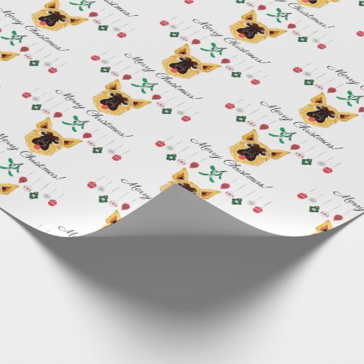 Kerstherder Cadeaupapier (Hoek)