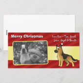 Kerstherder Feestdagenkaart (Voorkant / Achterkant)