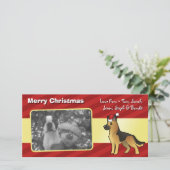 Kerstherder Feestdagenkaart (Staand voorkant)