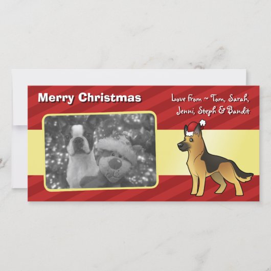 Kerstherder Feestdagenkaart (Voorkant)