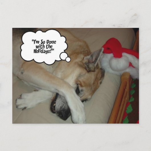 Kerstherder Feestdagenkaart (Voorkant)