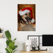 Kerstherder Poster (Thuiskantoor)