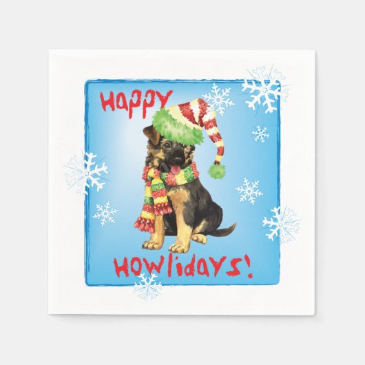 Kerstherder Servet (Voorkant)