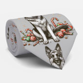 Kerstherder Stropdas (Opgerold)