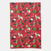 Kerstherder Theedoek (Verticaal)
