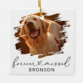 Kerstherinnering voor huisdierherinnering 2 foto's keramisch ornament (Voorkant)