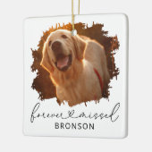 Kerstherinnering voor huisdierherinnering met 2 fo keramisch ornament (Links)