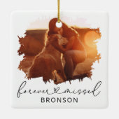 Kerstherinnering voor huisdierherinnering met 2 fo keramisch ornament (Achterkant)
