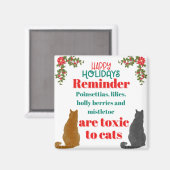 Kerstherinnering voor kattenliefhebbers magneet (Voorkant / Achterkant)