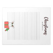 Kerstherinneringen Bunny in een Giftbox Notitieblok (Voorkant)